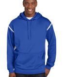 Sport Tek Tech Fleece Hooded Sweatshirt F246 in True royal/wht