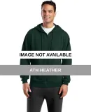 Sport Tek Full Zip Hooded Sweatshirt F258 Ath Heather