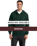Sport Tek Full Zip Hooded Sweatshirt F258 Maroon
