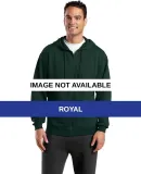 Sport Tek Full Zip Hooded Sweatshirt F258 Royal