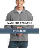 Port Authority Sueded Finish 14 Zip Sweatshirt F29 Steel Blue