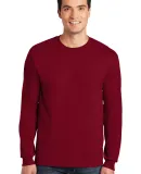 2400 Gildan Ultra Cotton Long Sleeve T Shirt  in Cardinal red