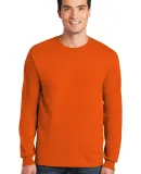 2400 Gildan Ultra Cotton Long Sleeve T Shirt  in Orange