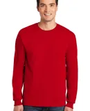 2400 Gildan Ultra Cotton Long Sleeve T Shirt  in Red