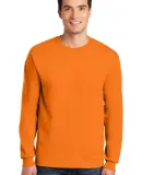 2400 Gildan Ultra Cotton Long Sleeve T Shirt  in S orange