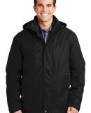 Port Authority Herringbone 3 in 1 Parka J302 in Black