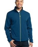 Port Authority Traverse Soft Shell Jacket J316 in Pos blue/lime