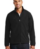 Port Authority Textured Soft Shell Jacket J705 in Black