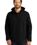 Port Authority Textured Hooded Soft Shell Jacket J in Black