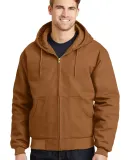 CornerStone Duck Cloth Hooded Work Jacket J763H Duck Brown