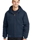 CornerStone Duck Cloth Hooded Work Jacket J763H Navy