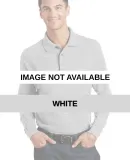 Port Authority Long Sleeve Pique Knit Polo K320 White