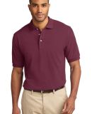 Port Authority Pique Knit Polo K420 in Burgundy