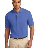 Port Authority Pique Knit Polo K420 in Faded blue