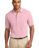 Port Authority Pique Knit Polo K420 in Light pink