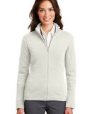 Port Authority Ladies Flatback Rib Full Zip Jacket in Ivory