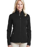 Port Authority Ladies Pique Fleece Jacket L222 in Black