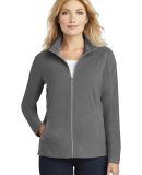 Port Authority Ladies Microfleece Jacket L223 in Pearl grey