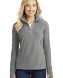 Port Authority Ladies Microfleece 12 Zip Pullover  in Pearl grey