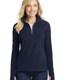 Port Authority Ladies Microfleece 12 Zip Pullover  in True navy