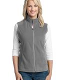 Port Authority Ladies Microfleece Vest L226 in Pearl grey