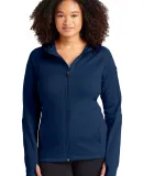 Sport Tek Ladies Tech Fleece Full Zip Hooded Jacke in True navy