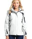 Port Authority Ladies All Season II Jacket L304 in White/black