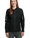 Port Authority Ladies Embark Soft Shell Jacket L30 in Black/dp grey