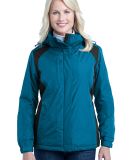 Port Authority Ladies Barrier Jacket L315 in Peacock bl/blk