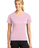 Sport Tek Dri Mesh Ladies V Neck T Shirt L468V Pink