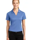 Sport Tek Ladies Dri Mesh V Neck Polo L469 in Blueberry