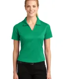 Sport Tek Ladies Dri Mesh V Neck Polo L469 in Kelly green