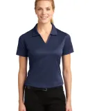 Sport Tek Ladies Dri Mesh V Neck Polo L469 in Navy