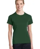 Sport Tek Ladies Dry Zone153 Raglan Accent T Shirt Forest Green