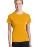 Sport Tek Ladies Dry Zone153 Raglan Accent T Shirt Gold