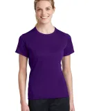 Sport Tek Ladies Dry Zone153 Raglan Accent T Shirt Purple