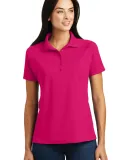 Sport Tek Ladies Dri Mesh Pro Polo L474 Pink Raspberry