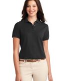 Port Authority L500 Ladies Silk Touch Polo  in Black