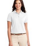 Port Authority L500 Ladies Silk Touch Polo  in White