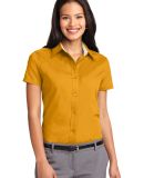 Port Authority Ladies Short Sleeve Easy Care Shirt in Athletic gold