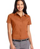 Port Authority Ladies Short Sleeve Easy Care Shirt in Texas orange