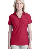 Port Authority Ladies Horizontal Texture Polo L514 in Rich red