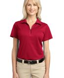 Port Authority Ladies Tech Pique Polo L527 in Rich red