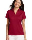 Port Authority Ladies Performance Fine Jacquard Po in Rich red