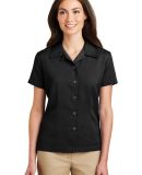 Port Authority Ladies Easy Care Camp Shirt L535 in Black