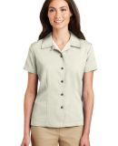 Port Authority Ladies Easy Care Camp Shirt L535 in Ivory