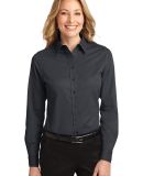 Port Authority Ladies Long Sleeve Easy Care Shirt  in Cl navy/lt stn