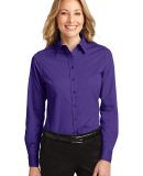 Port Authority Ladies Long Sleeve Easy Care Shirt  in Purple