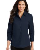 Port Authority Ladies 34 Sleeve Easy Care Shirt L6 in Navy