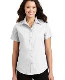 Port Authority Ladies Short Sleeve Value Poplin Sh in White